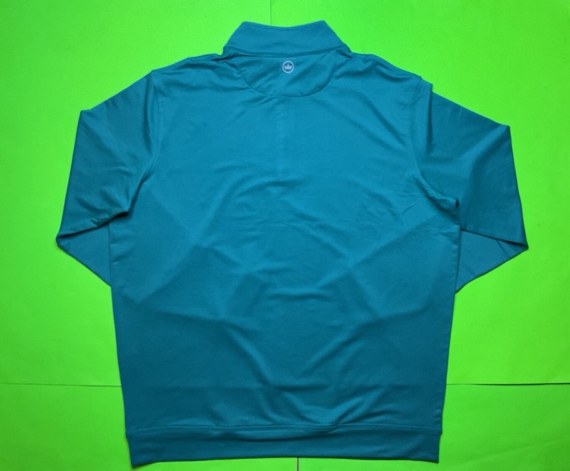 Peter Millar Mens X-LARGE Crown Sport 1/4 Zip Perth Performance Pullover Green gallery