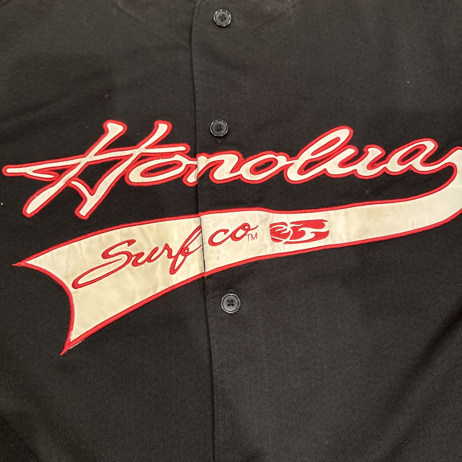 Honolua Surf Co Hawaii Baseball Button Up Jersey Mens Large. Rare. gallery
