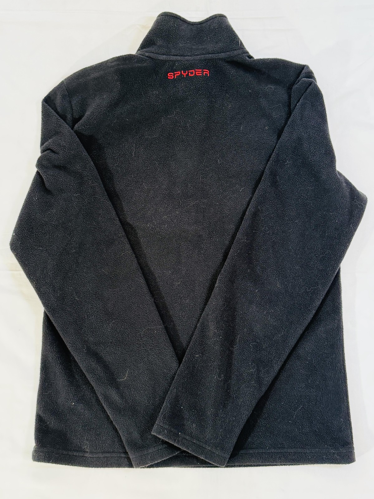 Spyder Pullover Mens Small Black Fleece Half Zip Red Logo Winter Ski Outdoor gallery