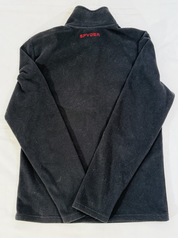 Spyder Pullover Mens Small Black Fleece Half Zip Red Logo Winter Ski Outdoor gallery
