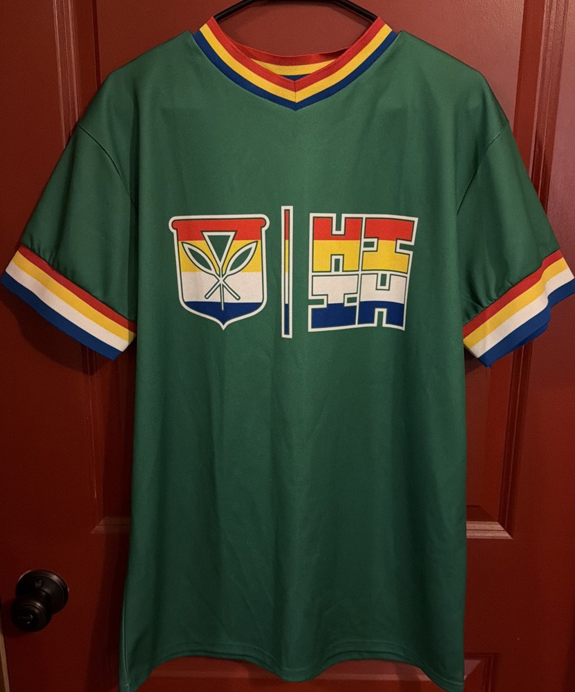 Hawaii Finest Baseball Softball Jersey Size Small Green