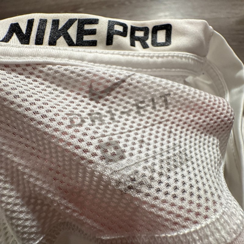 Nike Pro Shirt Mens Medium White Dri-Fit Training Gym Performance 838093-100 gallery