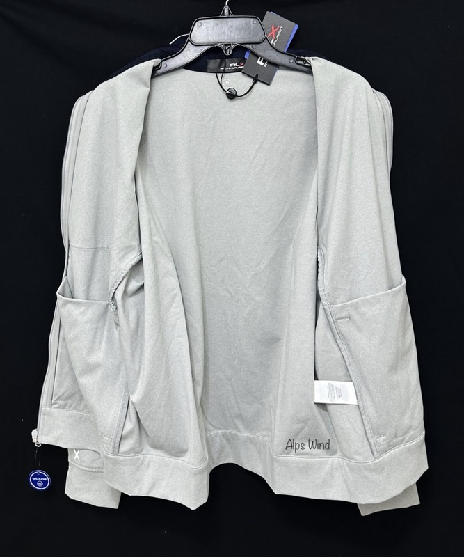 RLX Ralph Lauren Performance Zip Front Jersey Jacket Grey HTR Men’s SZ.M NWT$188 gallery