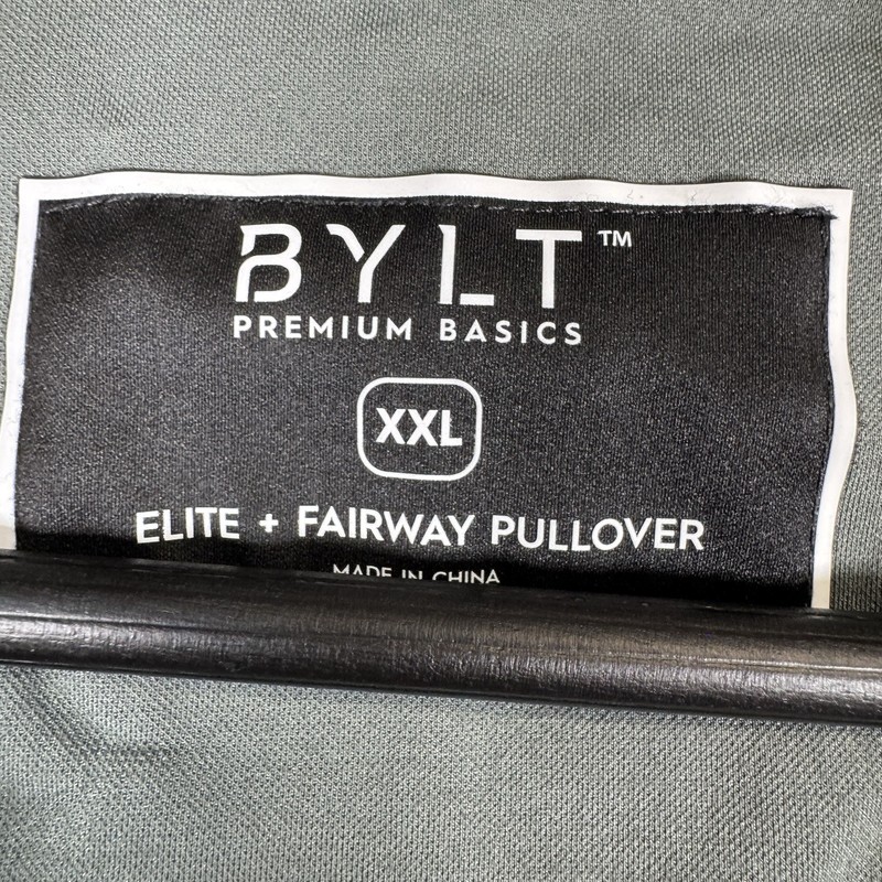 BYLT Elite+ Fairway Pullover Mens XXL Gray 1/4 Zip Performance Golf Jacket gallery