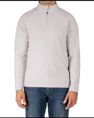 Gerry Men’s Light Grey Active Quarter Zip Top (1856546) Sizes Large NWT