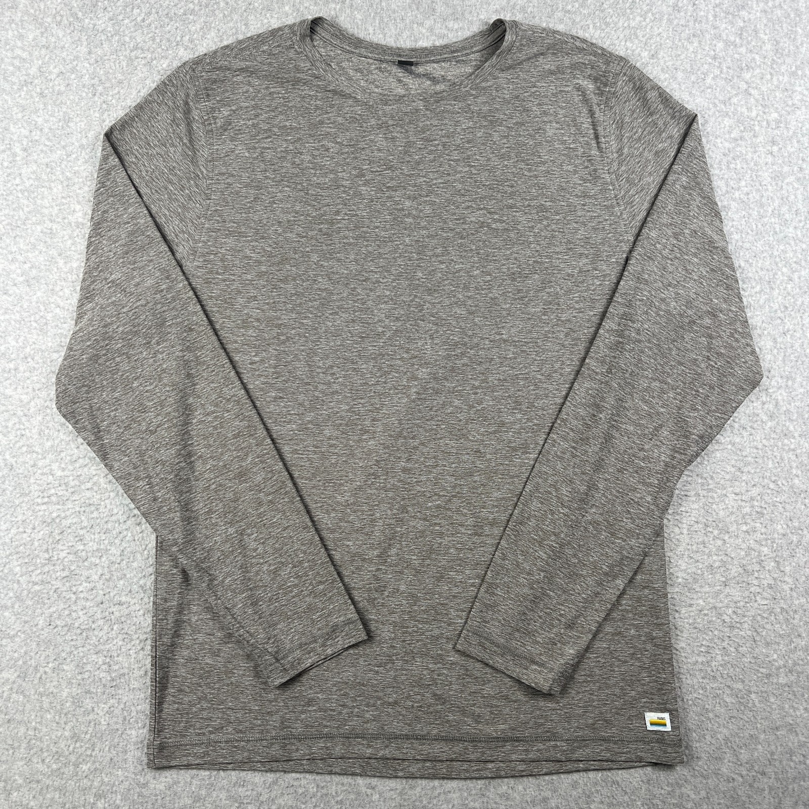 Vuori Strato Tech Tee Long Sleeve Shirt Stretch Large Mens Grey Performance gallery