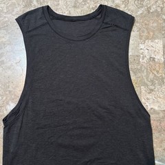 Lululemon Shirt Mens S Black Metal Vent Tech Tank Top Sleeveless Gym Running