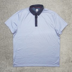Flag and Anthem Madeflex Athletic Mens XL Blue Short Sleeve Polo Shirt