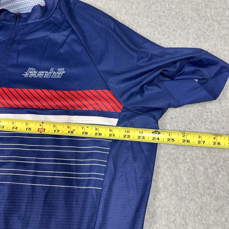 Runhit Cycling Jersey Full Zip Shirt Men's 3XL Blue Breathable Bottle Holder gallery