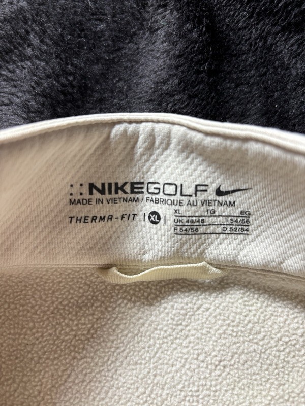 Nike Golf Thermafit 1/4-Zip Pullover XL Men's Beige Two Tone gallery