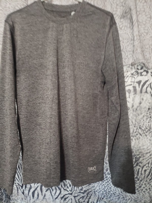 Everlast Long sleeve Athletic Running Tee Gray Size Small D3 gallery