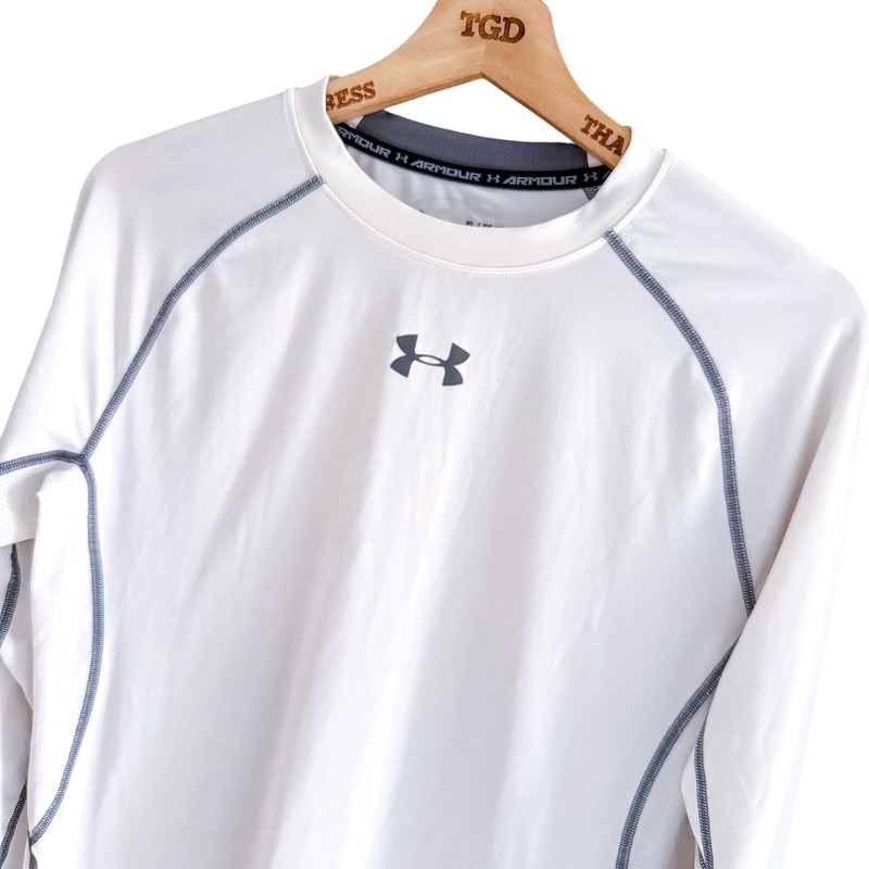 Mens Under Armour Top Long Sleeve Compression Base Layer Stretch T-Shirt Size XL gallery