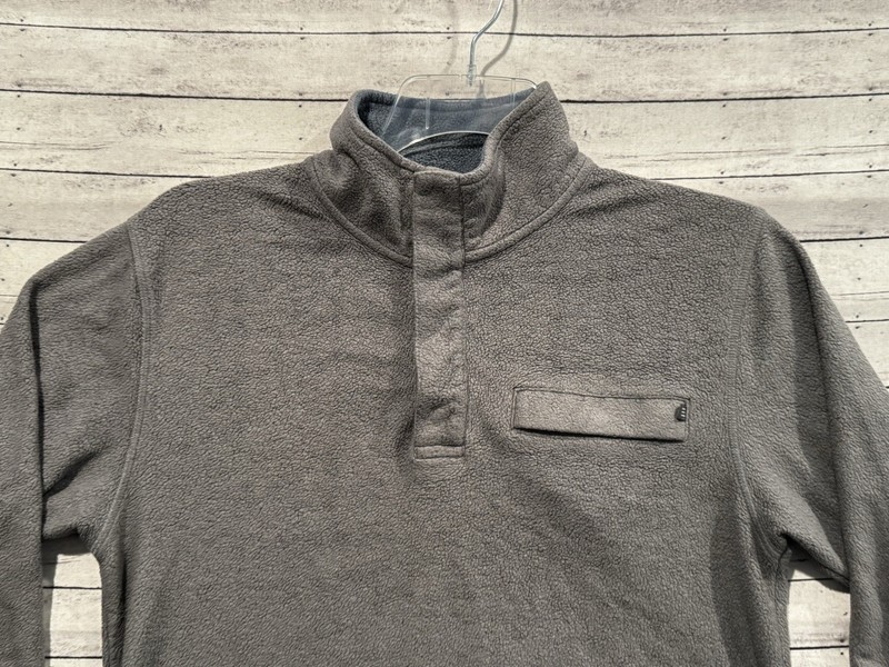 Free Fly Mens 1/4 Snap Button Sweater Sz S Gray Pullover Bamboo Blend Stretch gallery