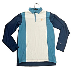 Burton DRYRIDE Long Sleeve Polo Shirt Men’s S Blue White Collared Pullover