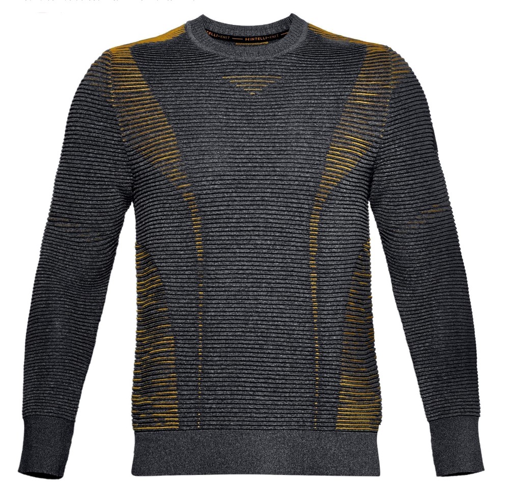 UNDER ARMOUR IntelliKnit Phantom 2.0 Crew L/S Training Running Sweater Mens L XL