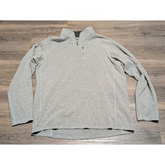Free Fly Mens Quarter Zip Pullover Fleece Sweatshirt Gray XL Comfort Adventure