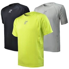 RunFlyte Men’s HyperVent PRM Crew T-Shirt Athletic Running Gym Workout Fitness