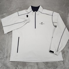 FootJoy Pullover Mens XL White 1/4 Zip Mock Neck Golf Breathable Lightweight