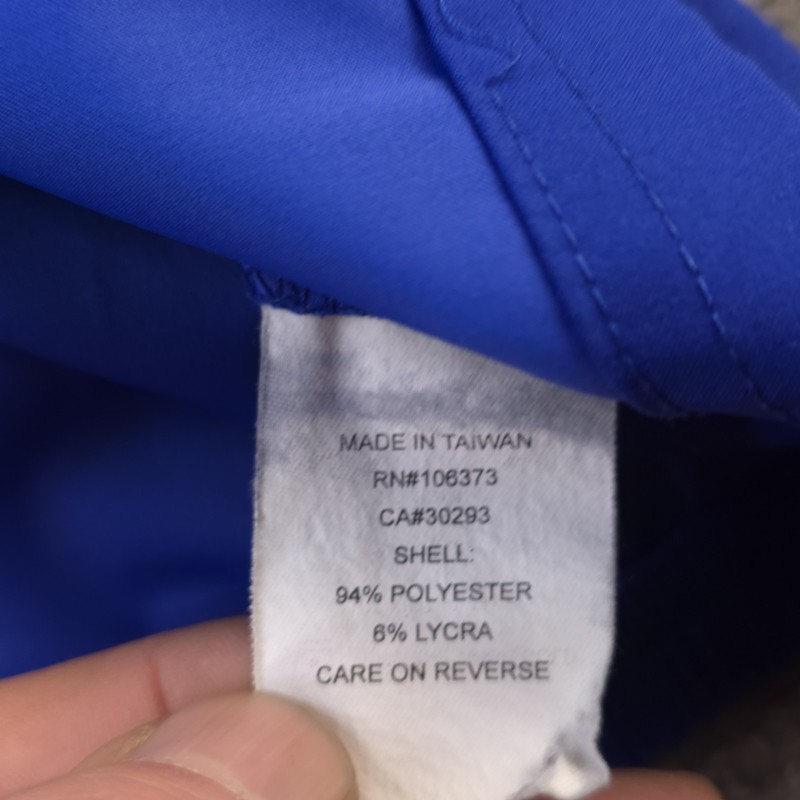 Zero Restriction Quarter Zip Pullover Large Short Sleeve Blue Solid Golf Stretch gallery
