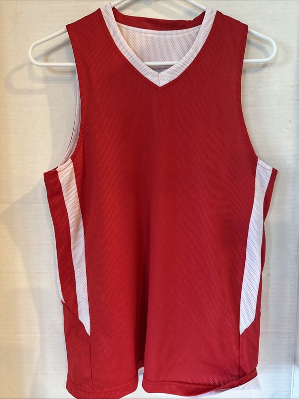 YXL Red/ White Reversible Jersey Tank gallery