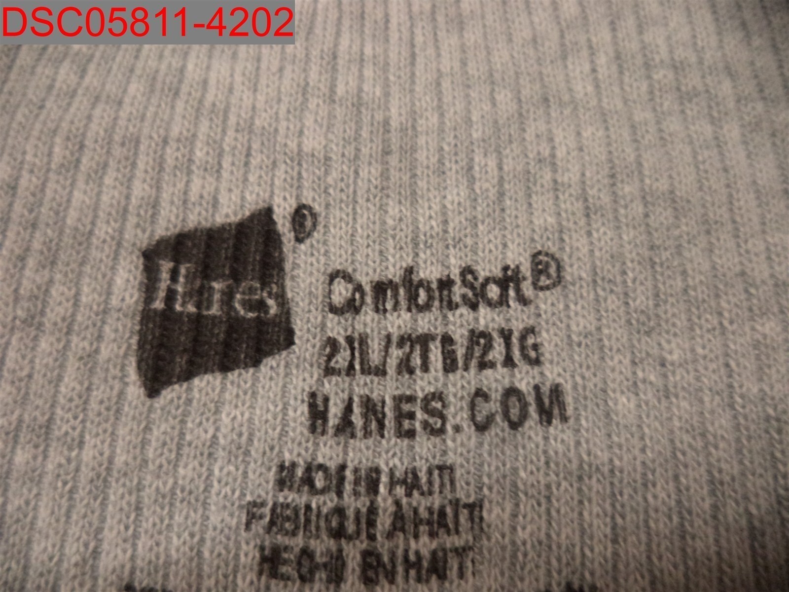 NWOT - Hanes Men's Grey Rib Knit Comfort Soft Tank, Size 2XL gallery