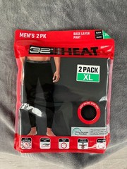32 Degree Heat Men’s 2 Pack Base Layer Pants, size XL , New, Sealed