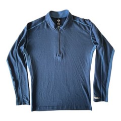 Prana Breathe Pullover 1/4 Zip Outdoor Activewear Long Sleeve Shirt Men’s S Blue