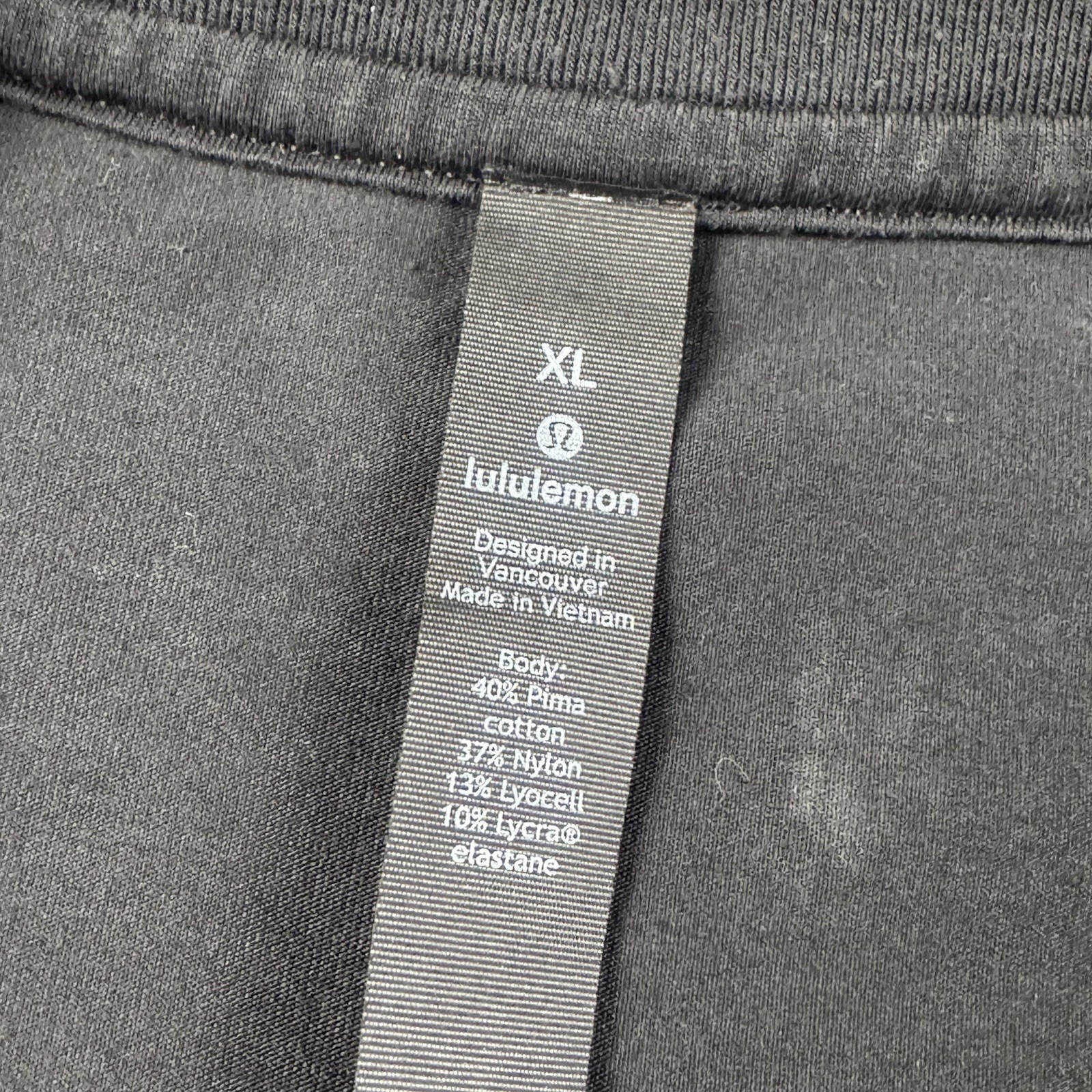 Lululemon Mens XL Fundamental Long Sleeve Henley Shirt Snap Performance Black gallery