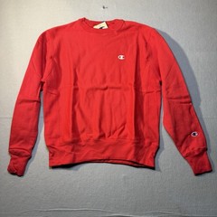 NEW MEN’S CHAMPION REVERSE WEAVE CREWNECK SWEAT TOP TEAM RED M
