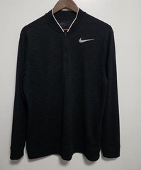 Nike Golf Men’s Large Dri-Fit Black 1/4-Zip Pullover Sweater 1898 Embroidered