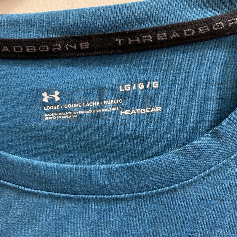 Under Armour Heatgear Shirt Loose Blue Large Pit To Pit 23” Length 29” gallery
