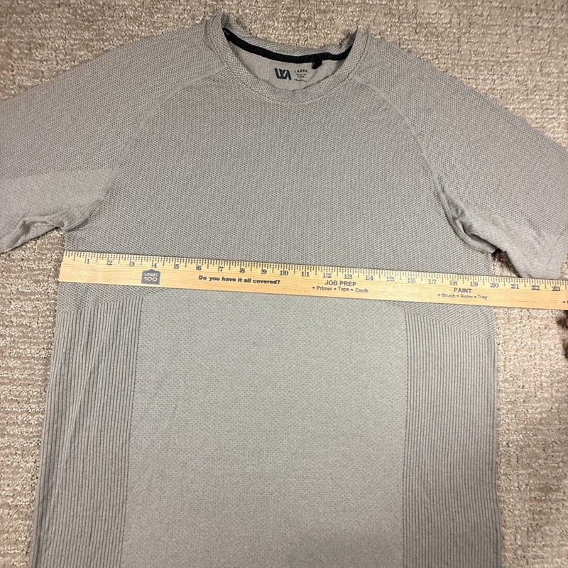 VRST Mens Large Gray Athletic Performance T Shirt Short Sleeve Training Gym Tee gallery