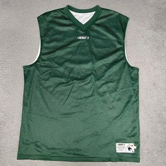 VTG And1 Basketball Jersey Men’s Size XL Green White Reversible Mesh Sleeveless