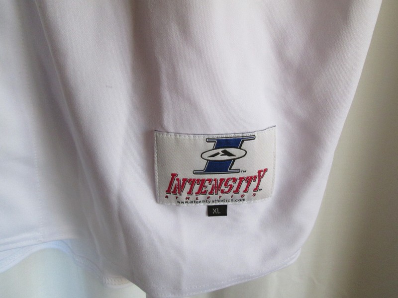 Intensity Arcadia Doughboys Baseball Jersey Shirt # 14 White Mens Size XL gallery