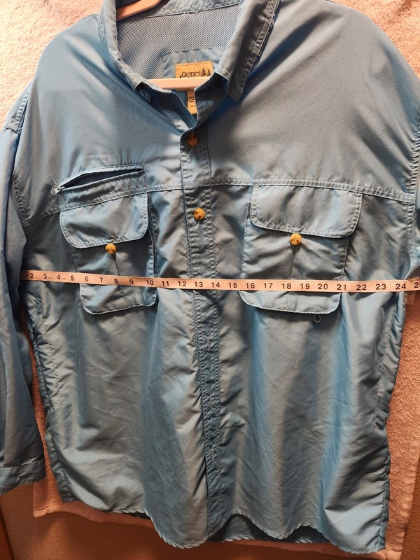 Guide's Choice Long-sleeved Vented Shirt. Size 2XL Light blue in color gallery