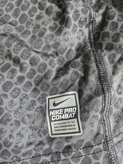 Nike Shirt Mens Large Black Hyperwarm Dri Fit Fitted Pro Combat Mock Neck snake