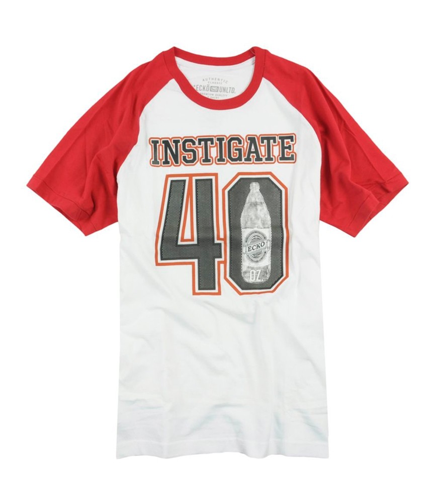 Ecko Unltd. Mens 40 Oz Freedom Raglan Graphic T-Shirt, Red, X-Small gallery