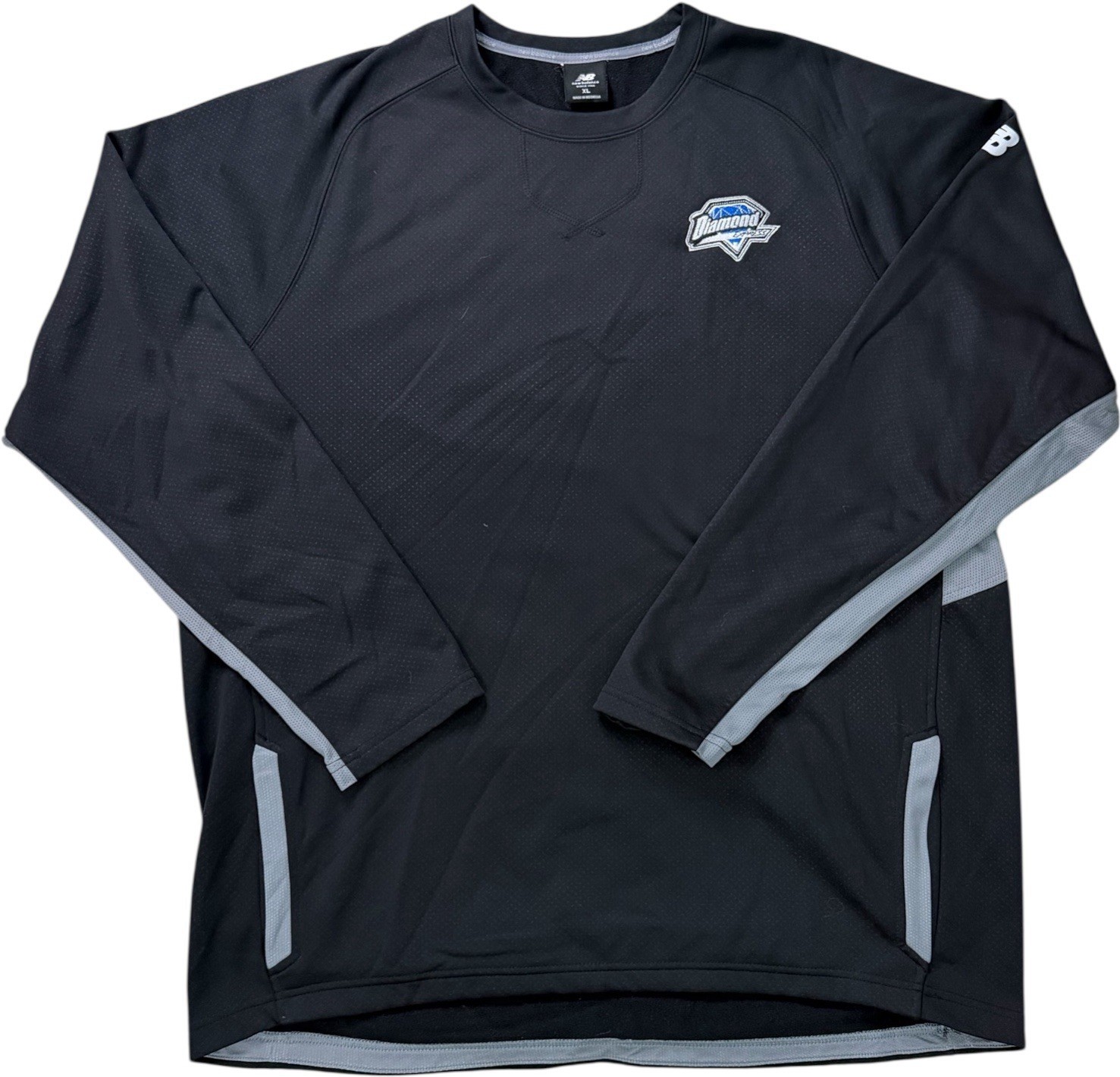 New Balance Diamond Series Baseball Pullover Performance Shirt Mens XL Black gallery