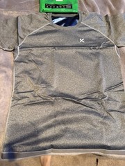 Kewlioo Men Sauna Shirt 3XL Heather Grey Sweat Enhancing Compression Workout Top