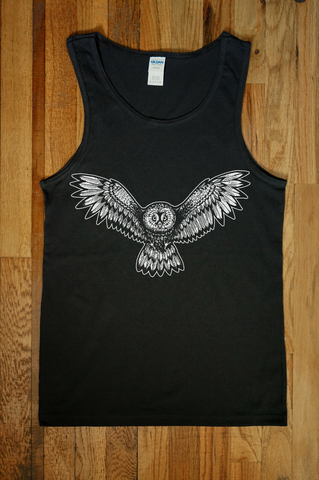 Owl Men's Tank Top Punk Rock Metal Goth Dark Witch Art Fantasy gallery