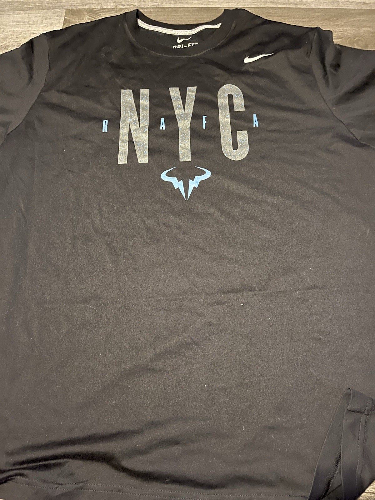 NWT USOpen Special Shirt Rafa Nadal Bull Logo XL Nike Authentic Merch Tennis gallery
