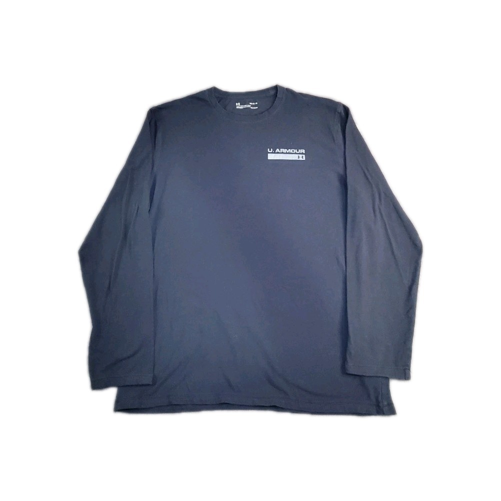 Under Armour Men's HeatGear Size M Athletic T-Shirt Long Sleeves Gray Za3-47 gallery