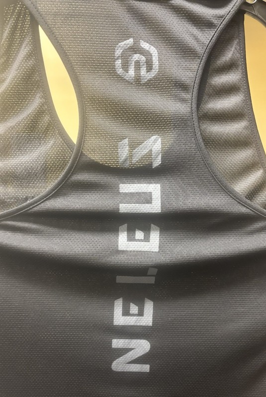 Neleus Dry Fit Logo Muscle Mesh Tank Top Gym Workout Black Size X-Large New gallery