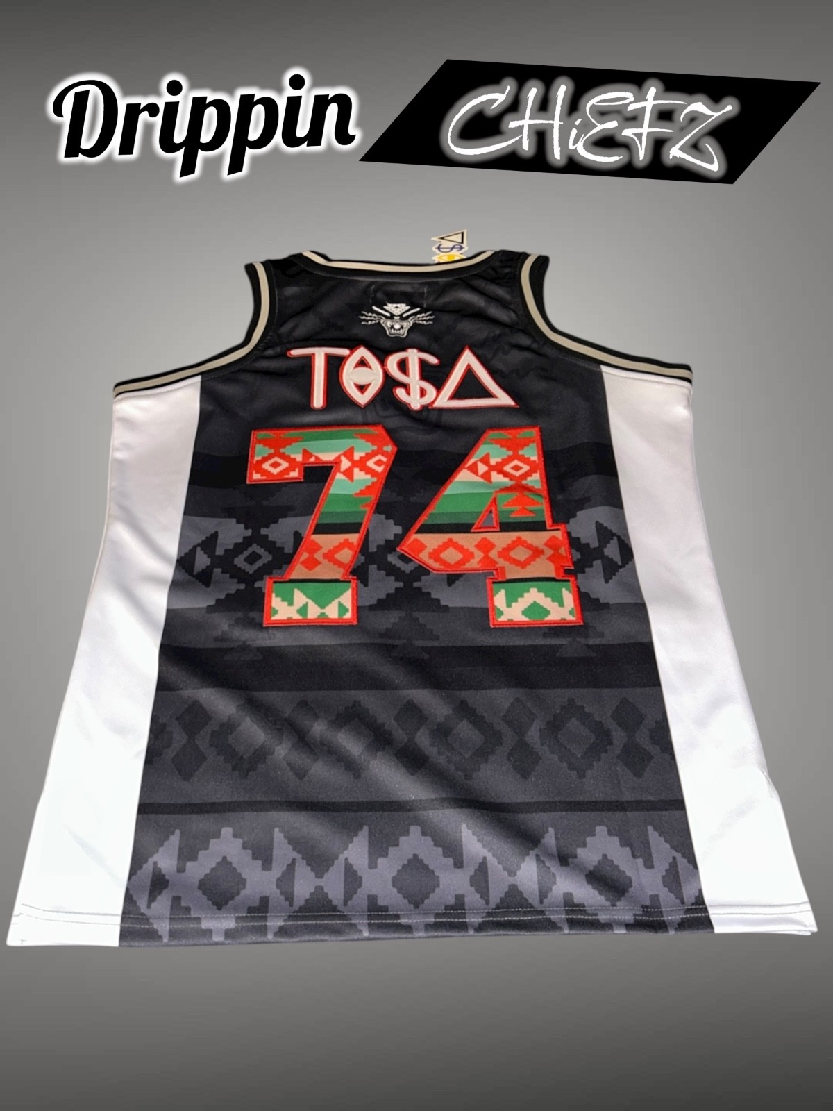 🔥Heasdgear Classics & TISA Vizion Collab 🔥 Tribal Basketball Jersey Men's [L] gallery