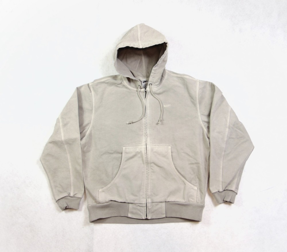 Nike Life Full-Zip Unlined Canvas Garment Dyed Hemp Jacket Sz S NEW FZ6575 014