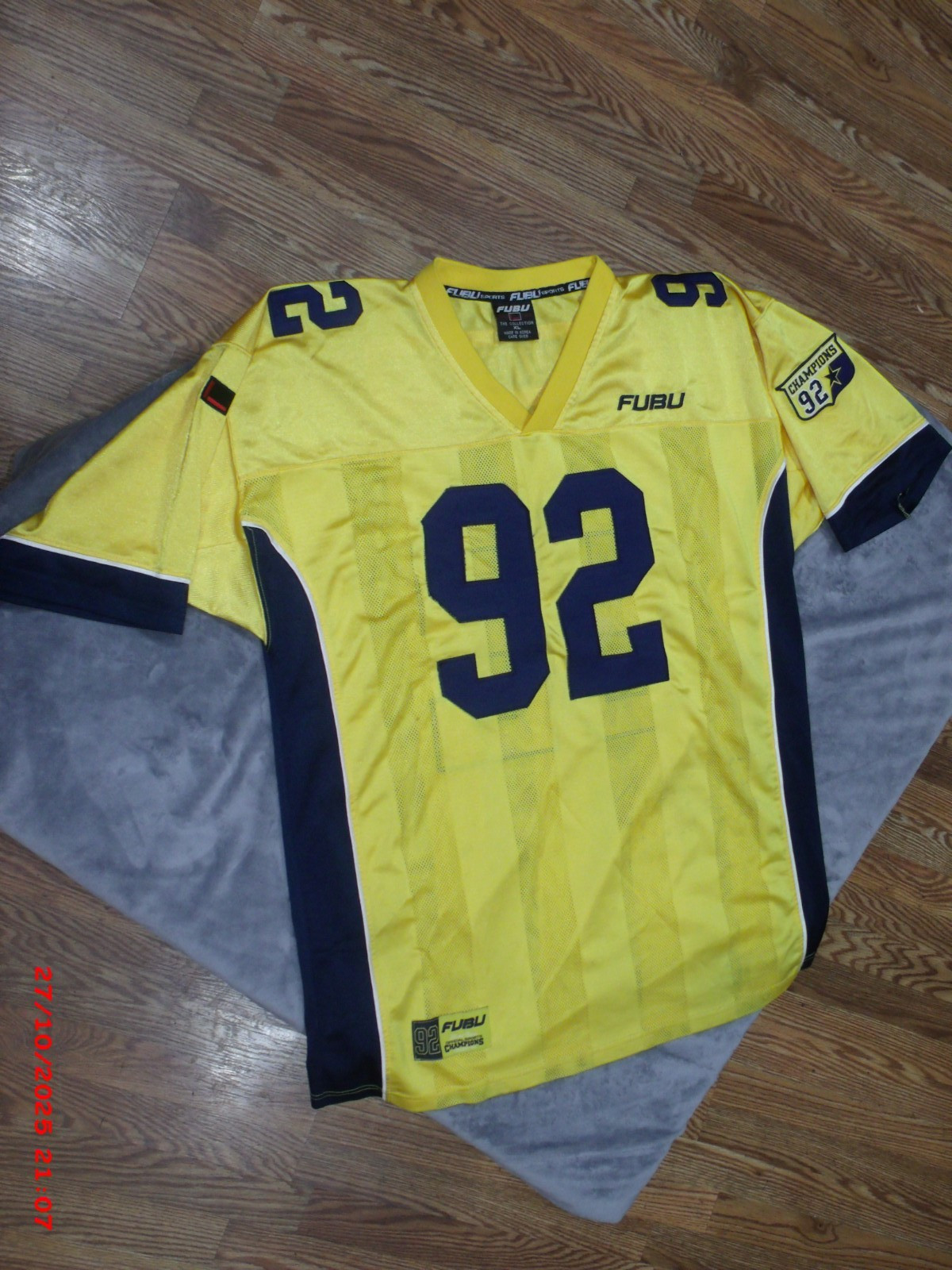 Rare FUBU The Collection Limited Edition XXL League Champion FB Jersey #92 SZ-XL gallery