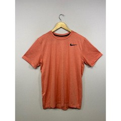 Nike Dri-FIT Athletic Mens Medium Orange Heathered Performance Training T-Shirt