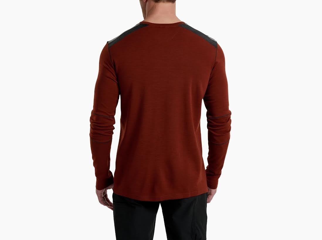 KÜHL Men’s Downhill Racr Merino Crew – Cayenne, AEROKNIT™, MSRP $119 - XL - NWT gallery