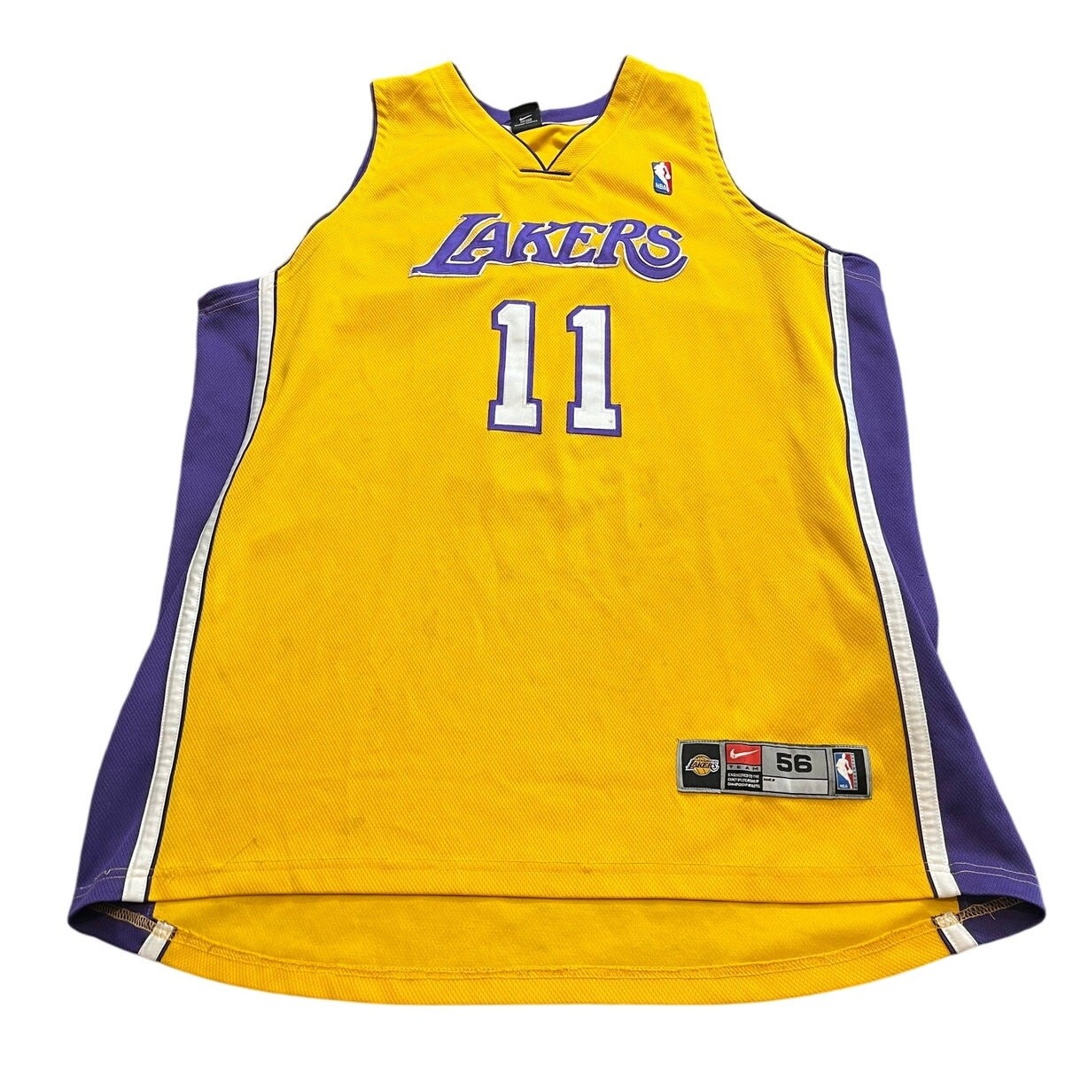 Karl Malone Team Nike Dri-Fit Lakers Authentic Jersey Home 56 3XL NBA Basketball gallery