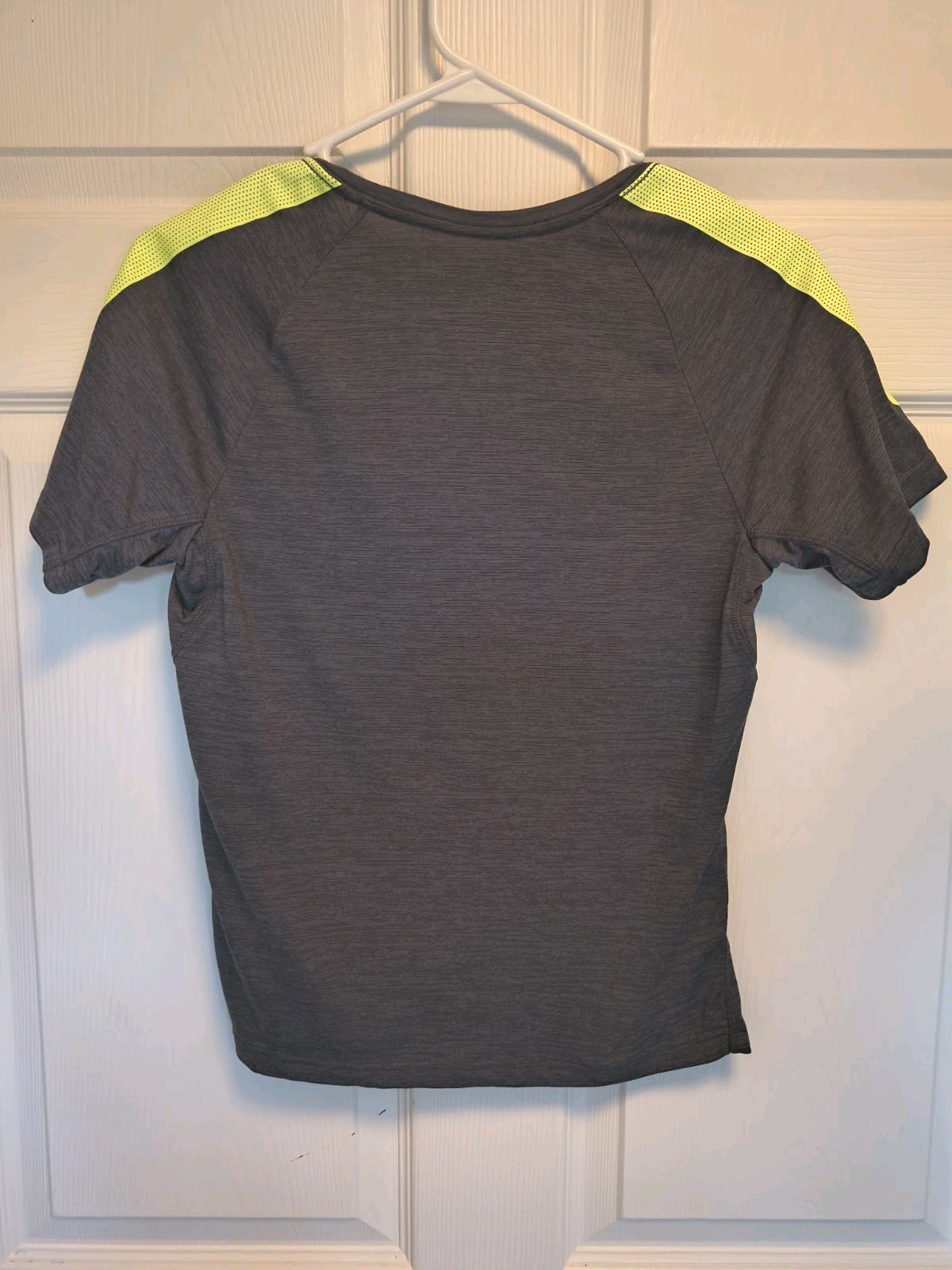 Russell Dri-Power 360 T-Shirt Athletic Raglan S/S Gray/Yellow L Crew Neck gallery